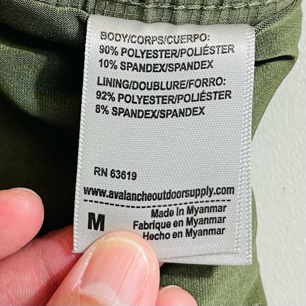 Avalanche Olive Green Outdoor Hiking Cargo Skort Women Size Medium Activewear - Picture 6 of 10